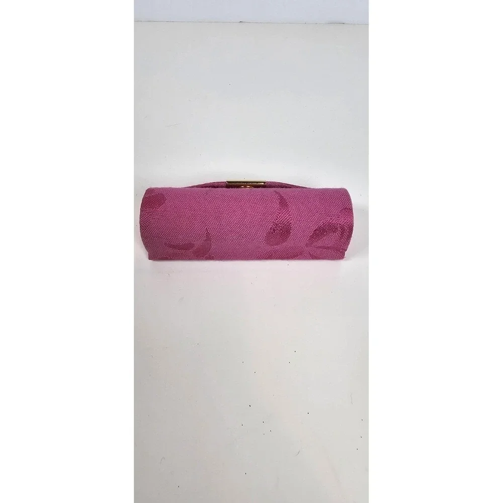 Vintage Mary Kay Lipstick Pouch Case Holder W/ Mirror Pink Snap